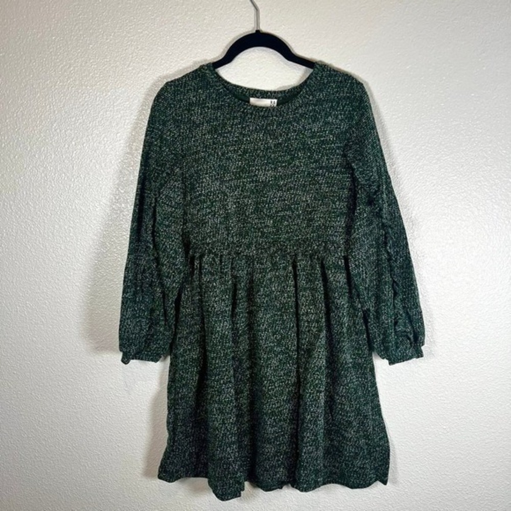 NWT Anthropologie RO & DE Stella Ruffled Green Mini Dress Petite MD - Picture 4 of 9